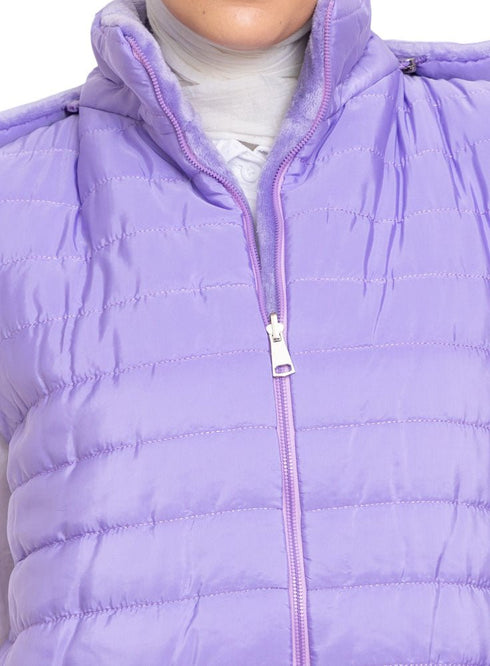 Lilac L - Cut Double Face Jacket - Khotwh